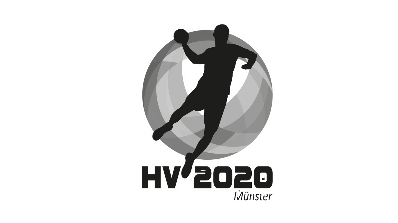 Logo des Handballvereins HV2020 – runder Emblem mit Handball-Motiv